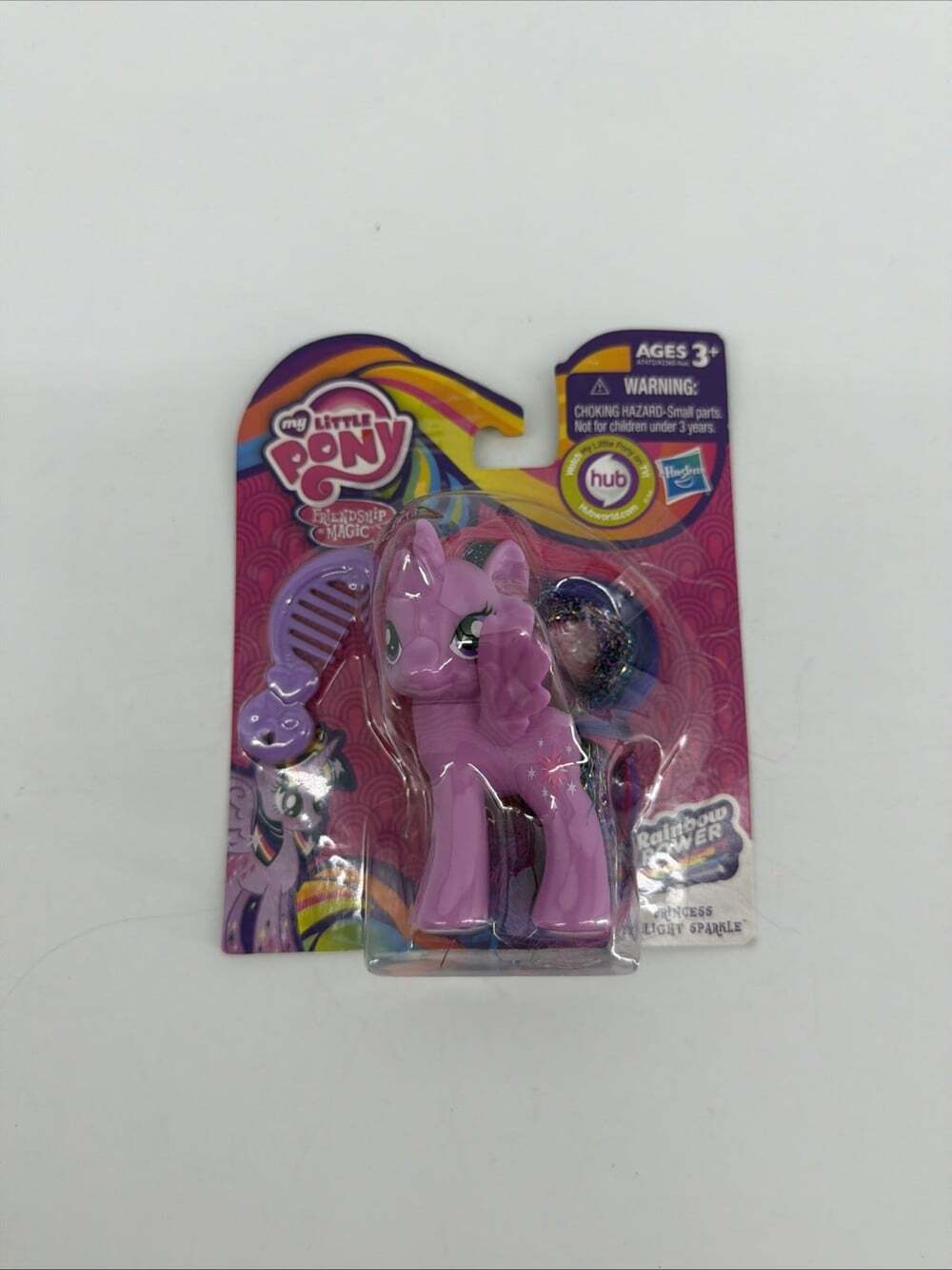 My Little Pony G4 FiM Rainbow Power PRINCESS TWILIGHT SPARKLE Purple Tinsel NEW